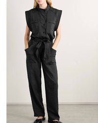 ISABEL MARANT Suzie Cap Sleeves Jumpsuit in black - women's pants