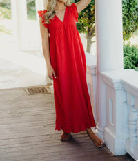 Mikarose - Dutton V-neck Maxi Dress