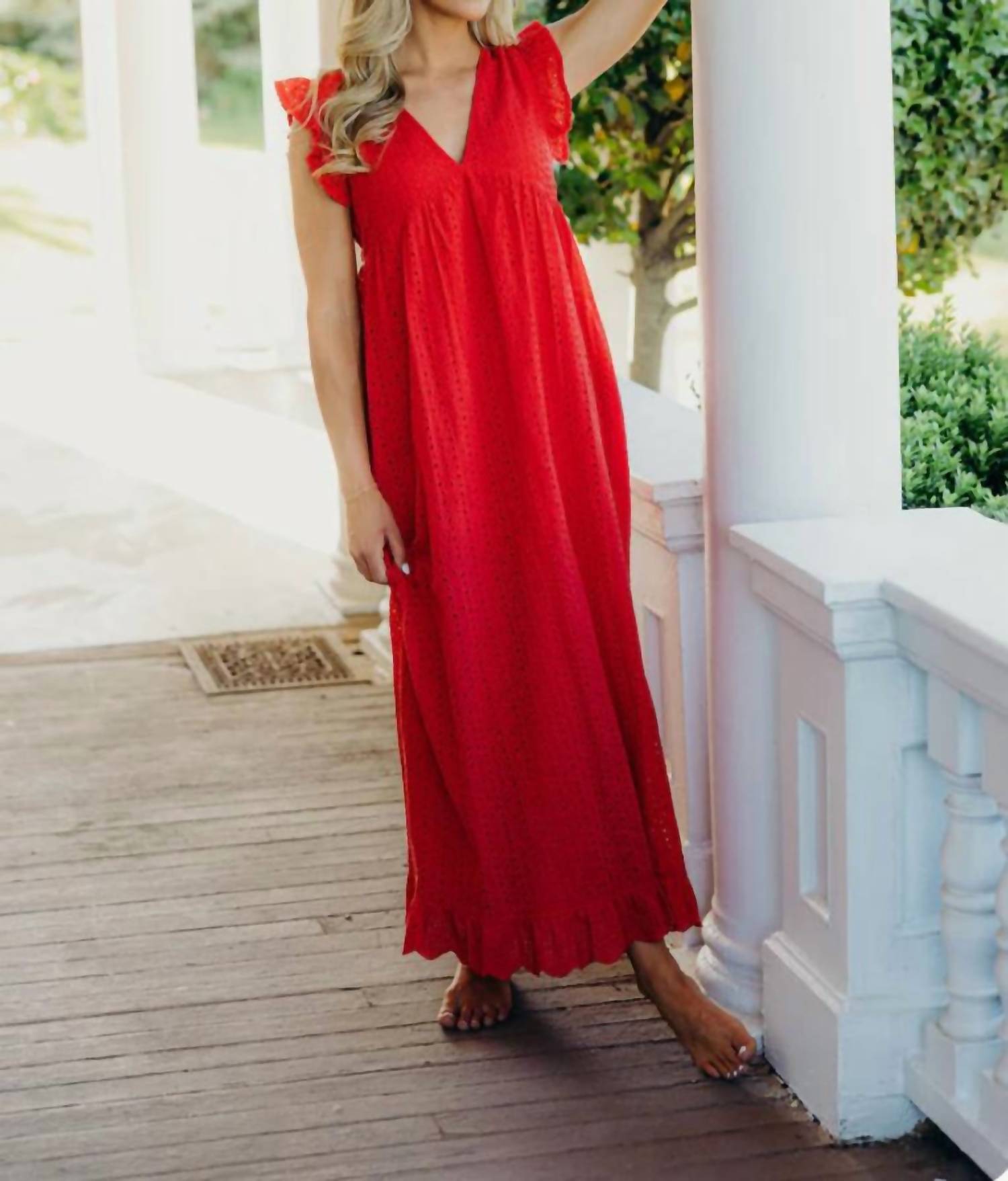 Mikarose - Dutton V-neck Maxi Dress