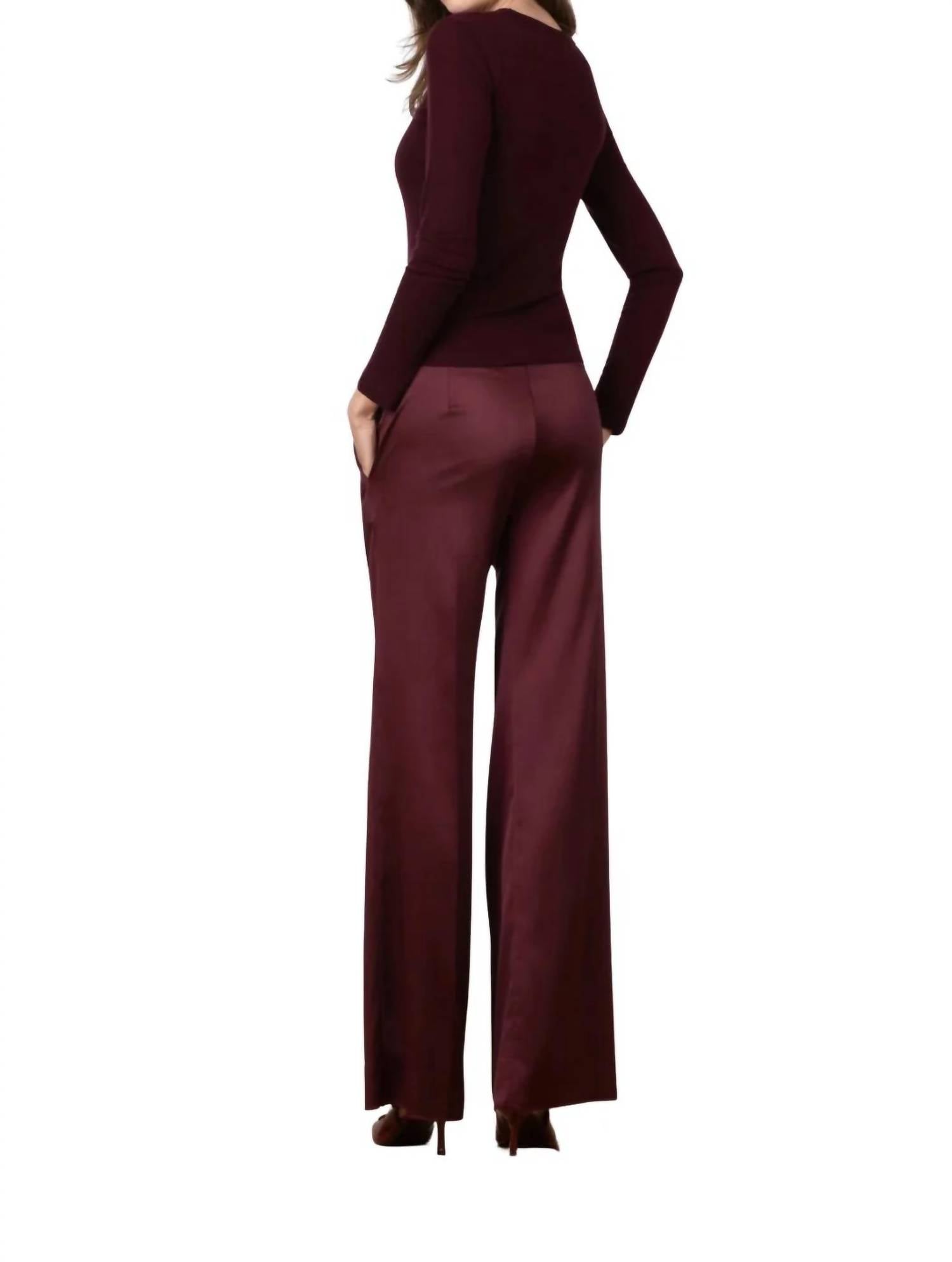 Avenue Montaigne - Carla Satin Pants