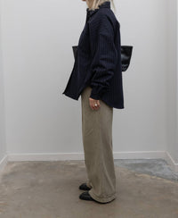 Collective - Wool Stripe Quilted Oversized Jacket
