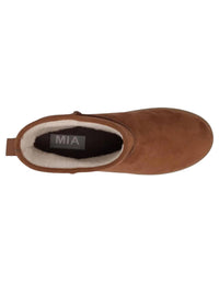 Mia Shoes - Women's Faux Suede Platform Booties