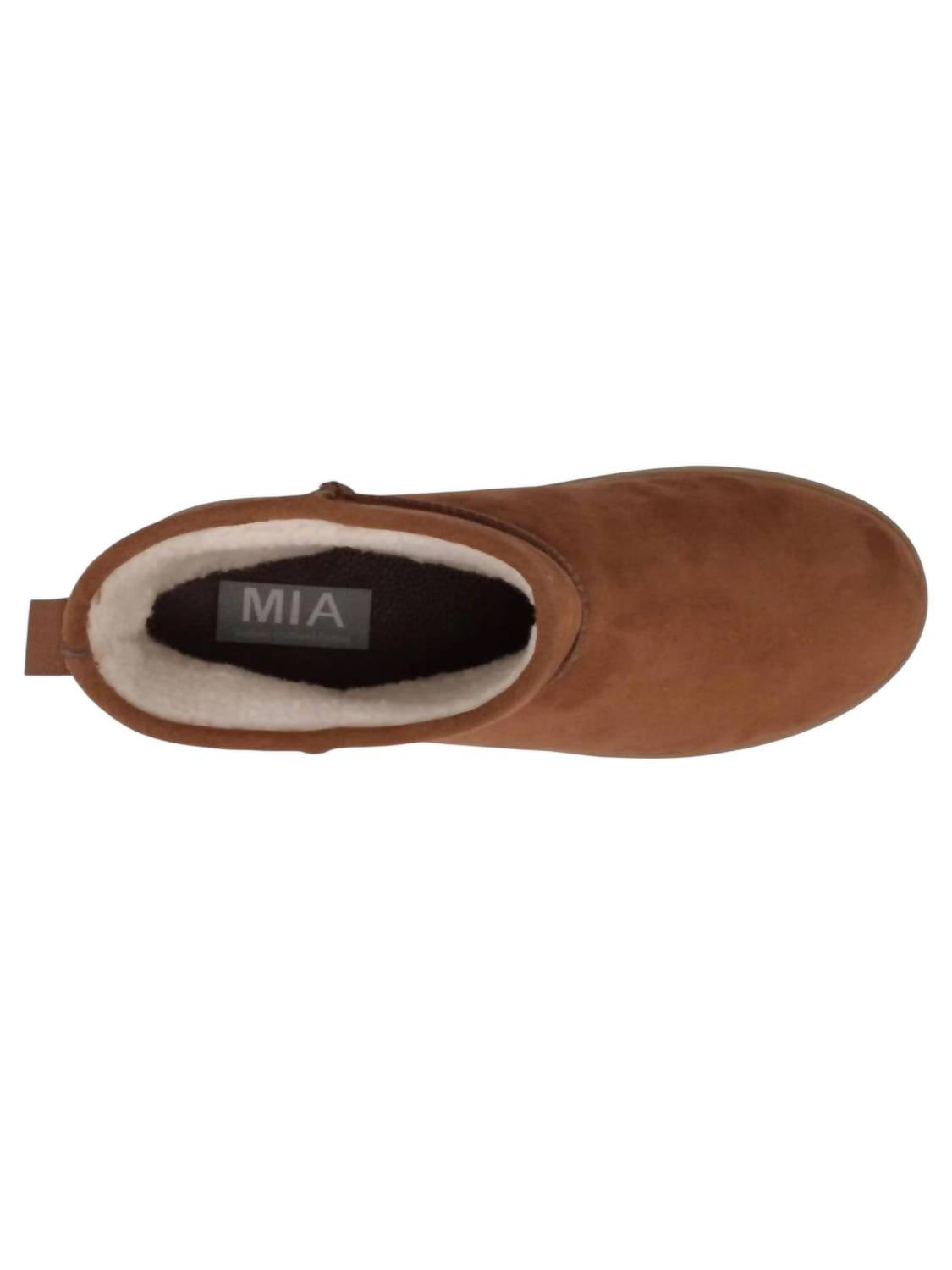 Mia Shoes - Women's Faux Suede Platform Booties