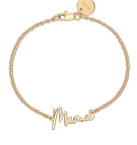 Eklexic - Dainty Mama Script Bracelet