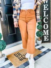 Judy Blue - High Waist Dyed Wide Crop Jeans