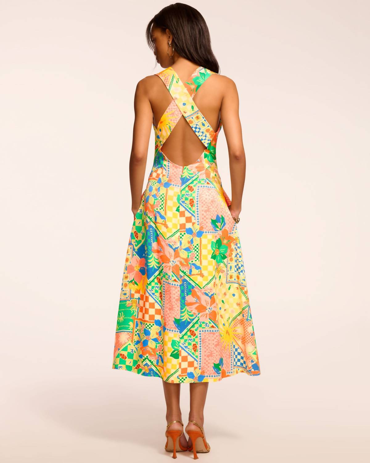 Ramy Brook - Felicity Plunging Sleeveless Midi Dress