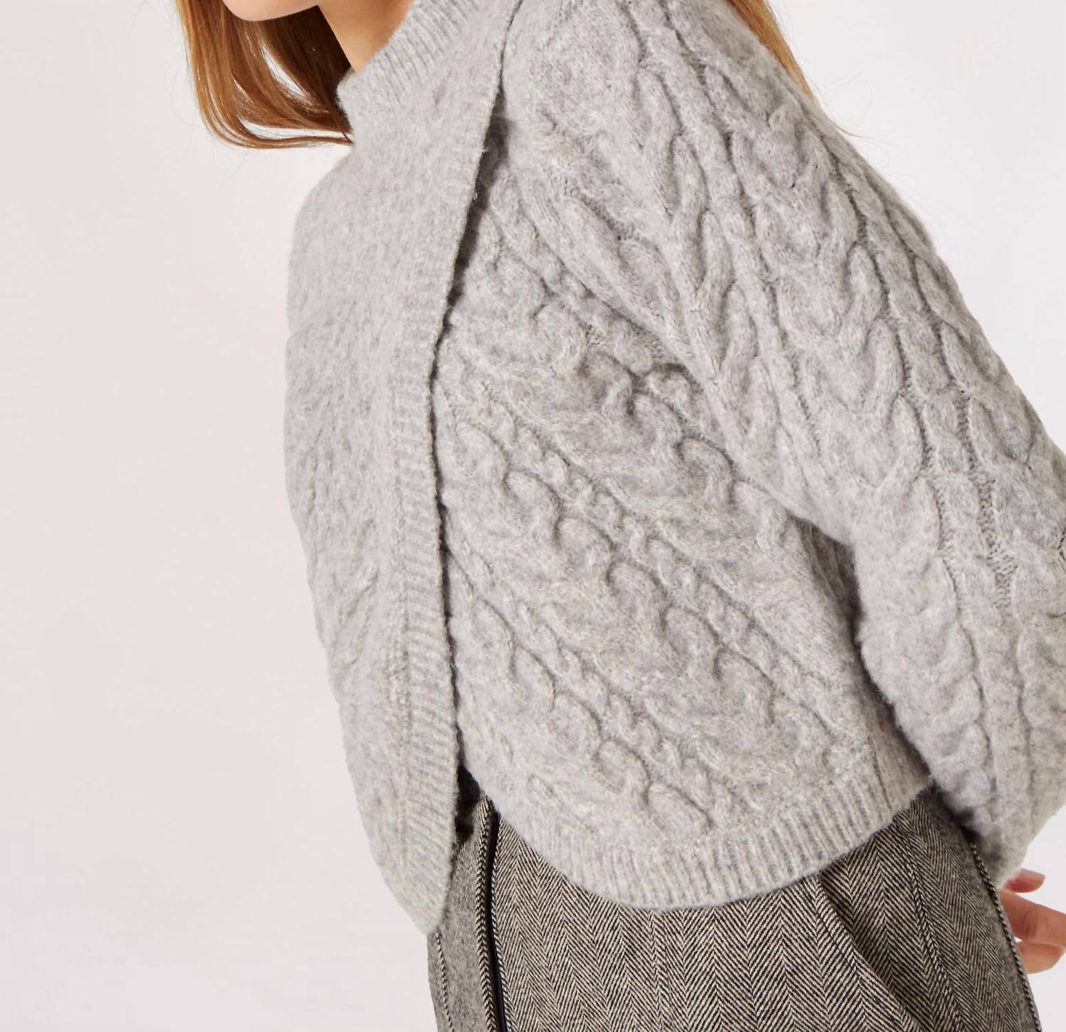 Apricot - Cable Sweater