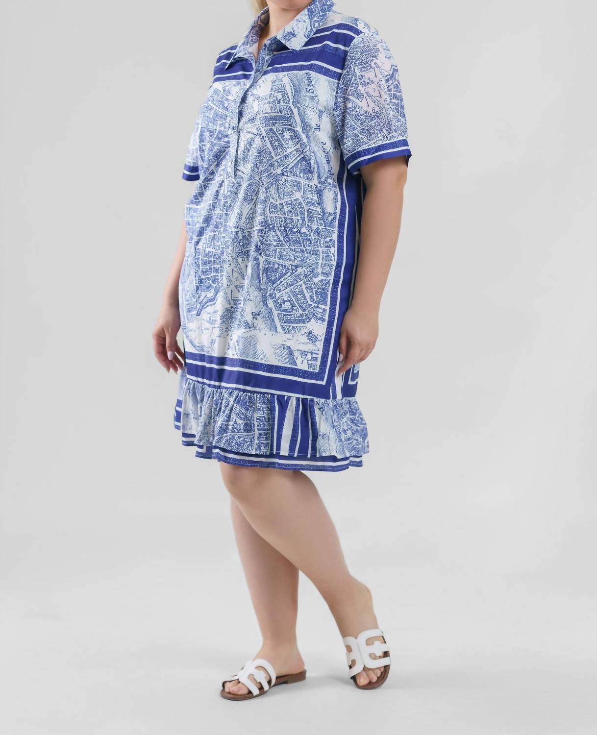 Joh - Jeffera Printed Woven Dress - Plus Size