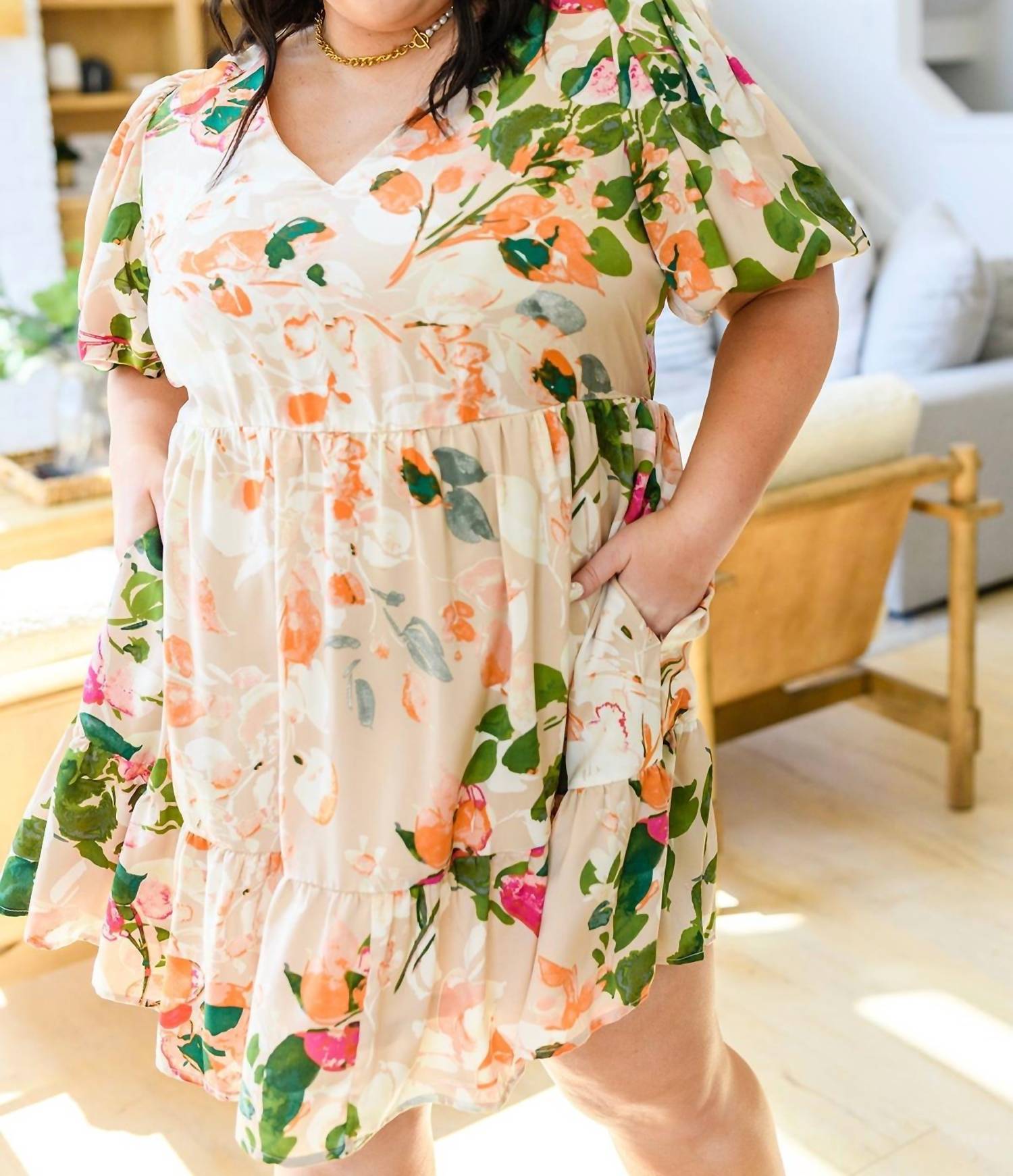 Entro - Delightful Surprise Floral Dress