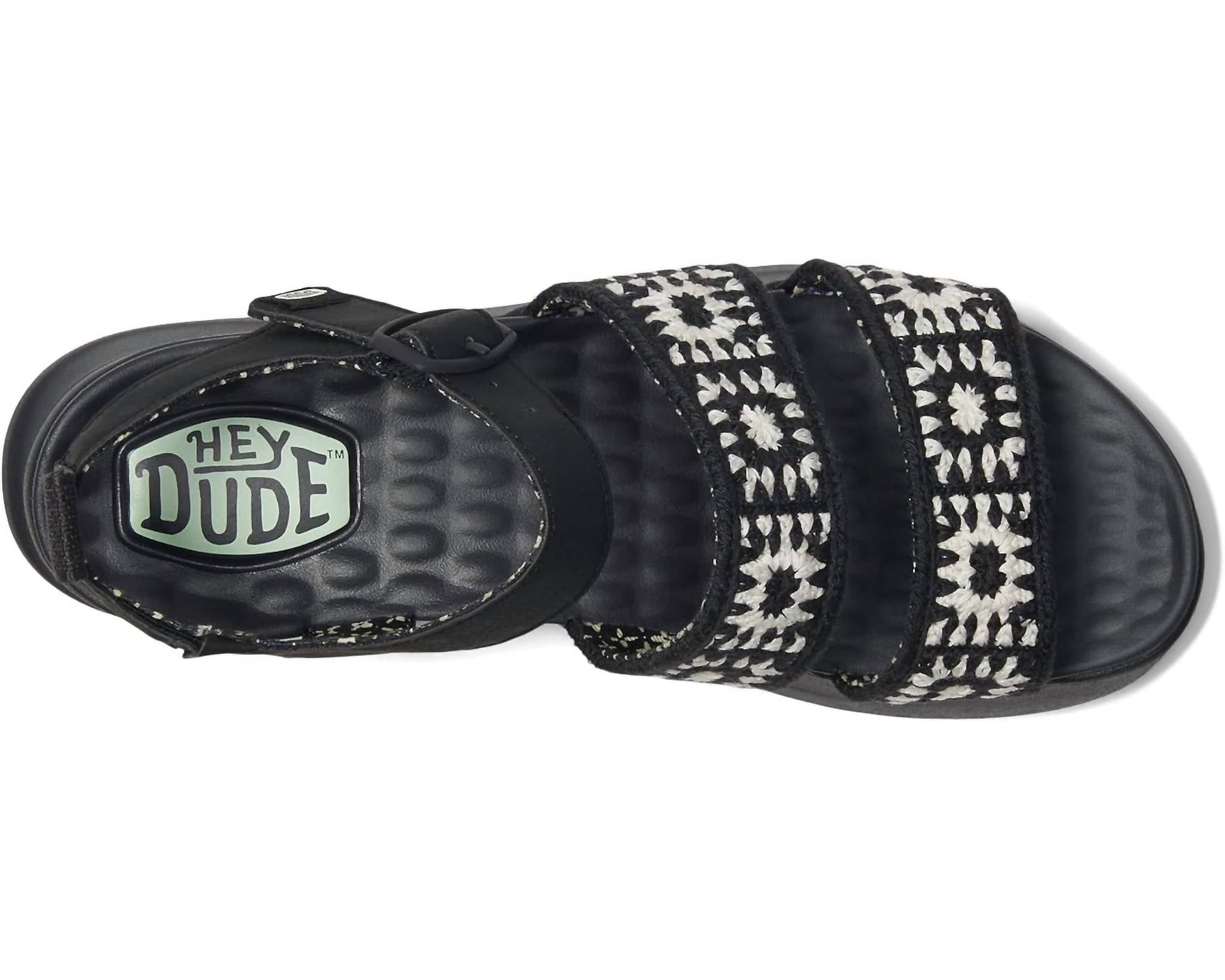 Hey Dude - Women's Delray Buckle Cottage Crochet Sandal