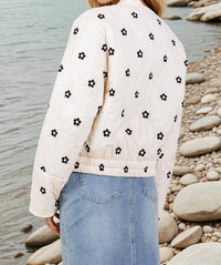 Lovelo - Tory Flower Accent Puff Jacket