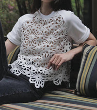 Le Superbe - Breezy Flower Pullover Top
