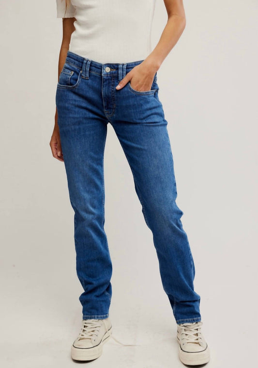 Free People - Oracle Low Rise Slim Straight Leg Jeans