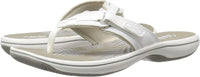 Clarks Women's Breeze Sea Slipper in white - women's shoe
