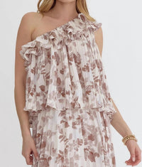 Entro - Petal Whisper One-shoulder Top