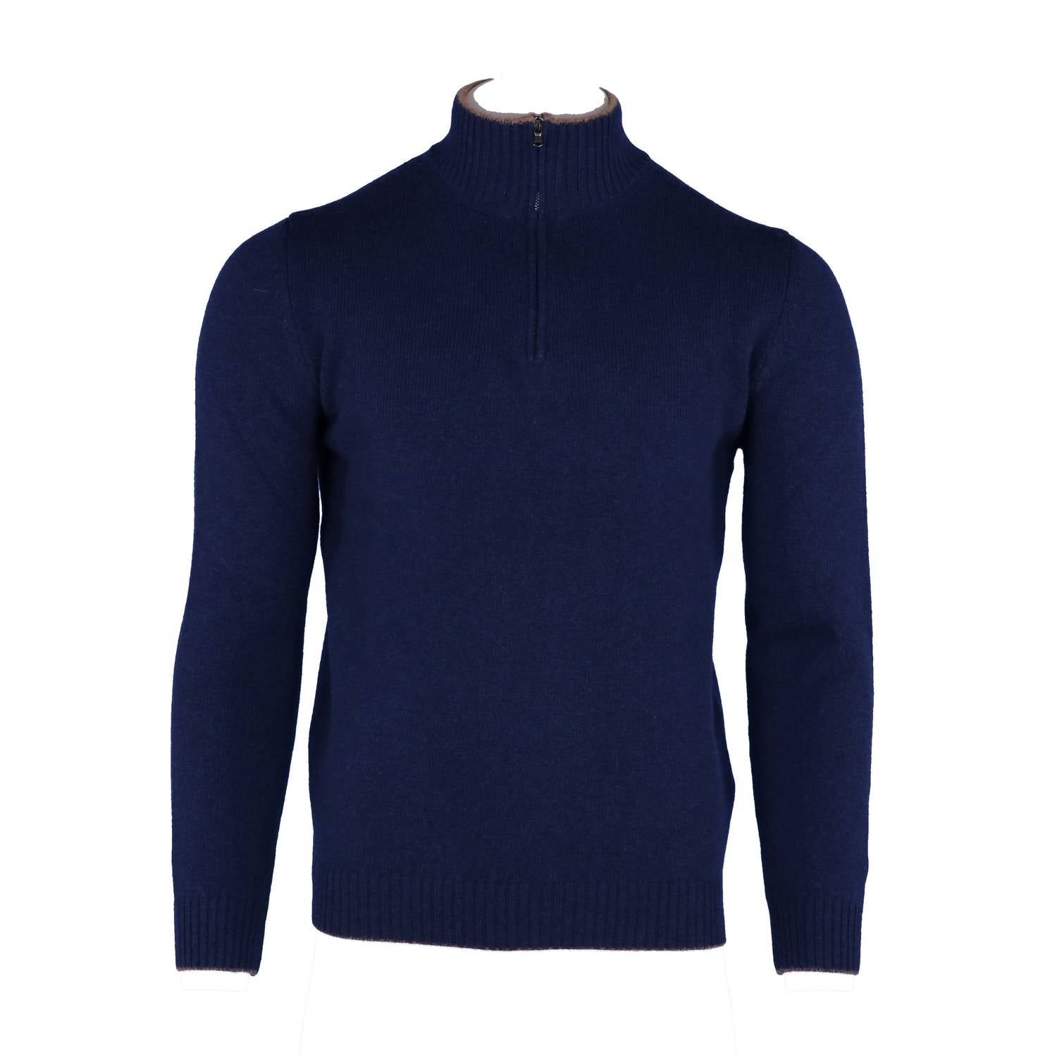 Seaward & Stearn - Men's Merino Wool Quarter Zip Sweater