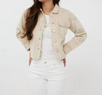 Esqualo - Judith Jacket With Embroidery Flowers