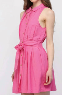 Fate - Sleeveless Button Down Dress
