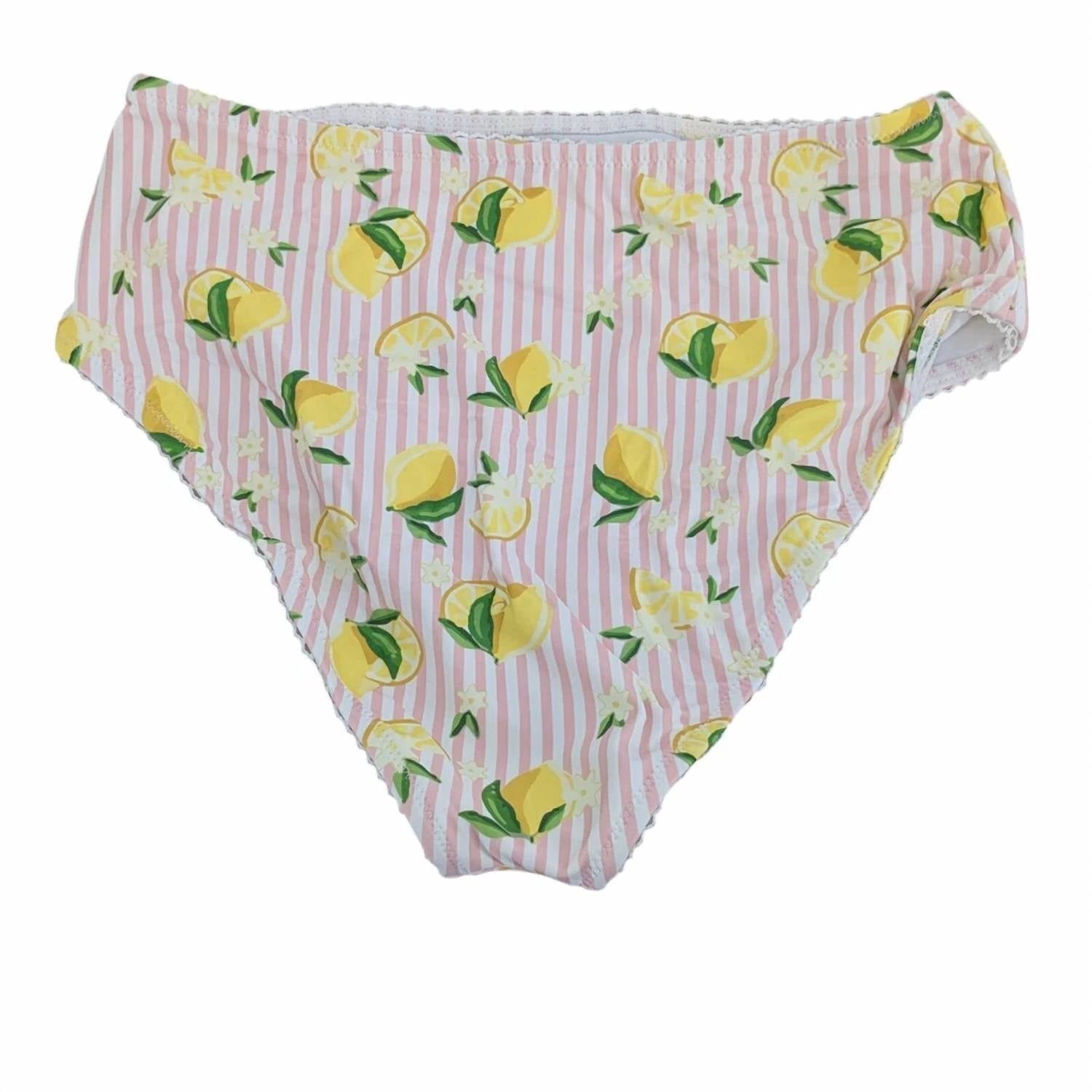 Unique Vintage - Stripe & Lemons Daphne Swim Bottom
