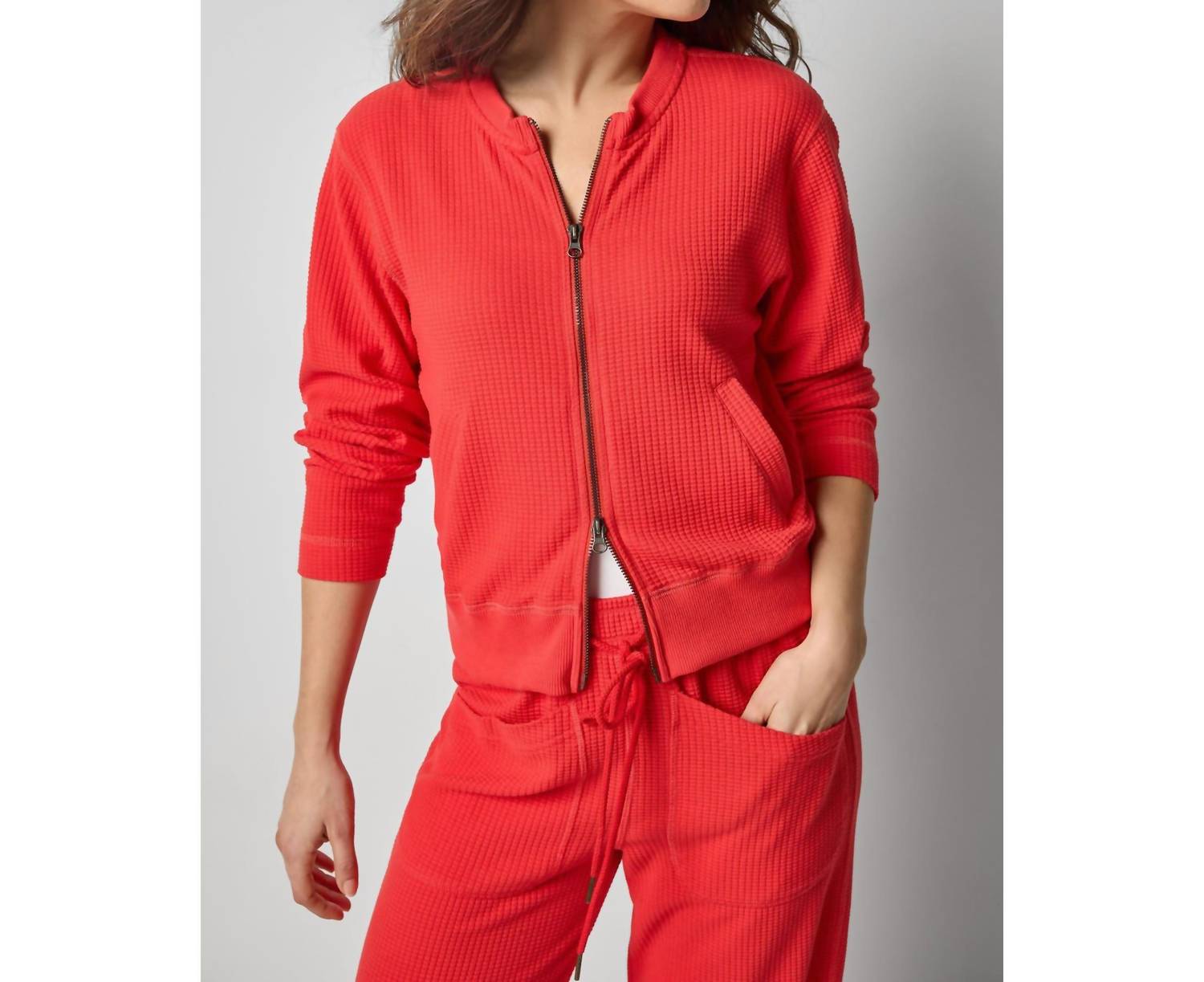 Lilla P - Bomber Two-way Zip Cardigan