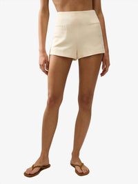 FAITHFULL THE BRAND Florine Mini Shorts in latte - women's shorts