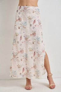 Polagram - Coral Reef Print Midi Skirt