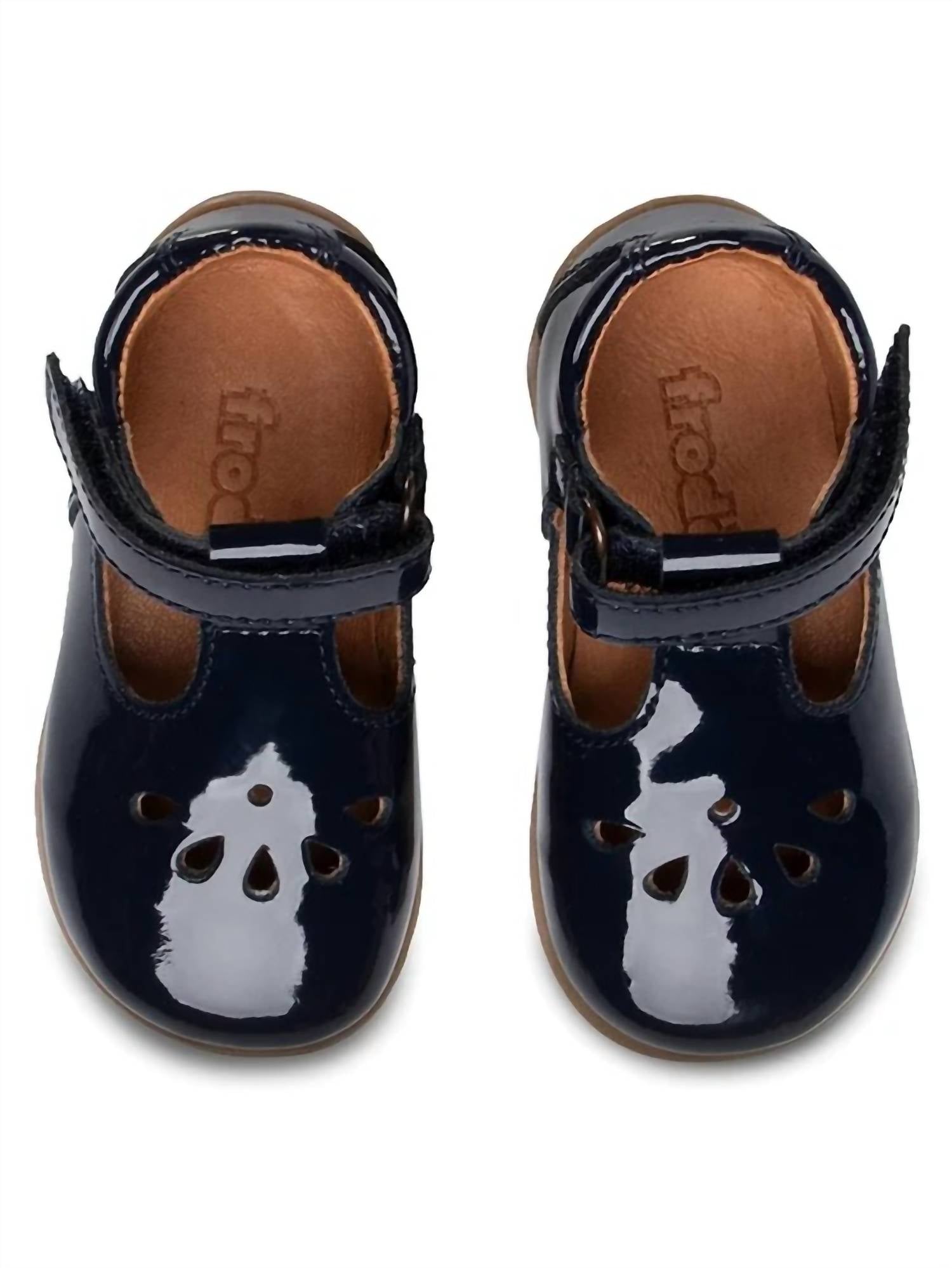 Froddo Girls G2140043-3 Ankle Boots in blue patent - kids' boots - detail view