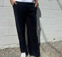 VIA MASINI Corduroy Pants in black - women's pants