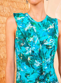 Ulla Johnson Elise Midi Dress in azul - women's dress - detail view