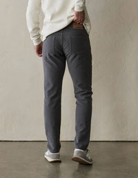 The Normal Brand Comfort Slim Terry Pants in steel - women's pants - detail view