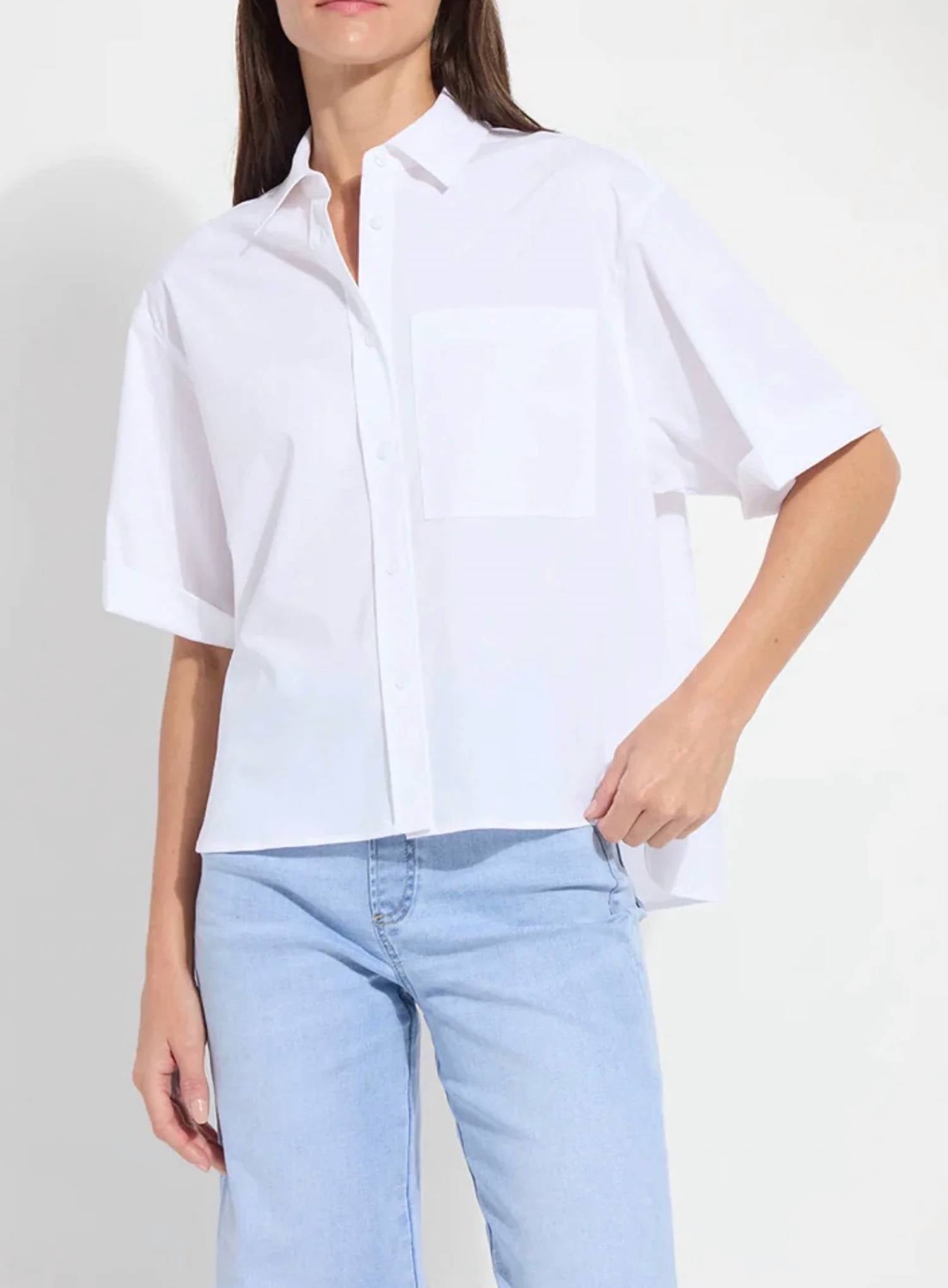 Lysse - Corina Oversized Crop Shirt - Plus