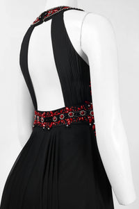 Sue Wong - Beaded Cutout Back Evening Dress