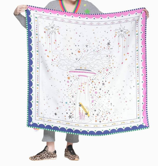 Vilagallo - Ufo Silk Foulard Scarf