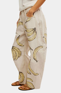 Free People - Good Luck Printed Barrel Jean