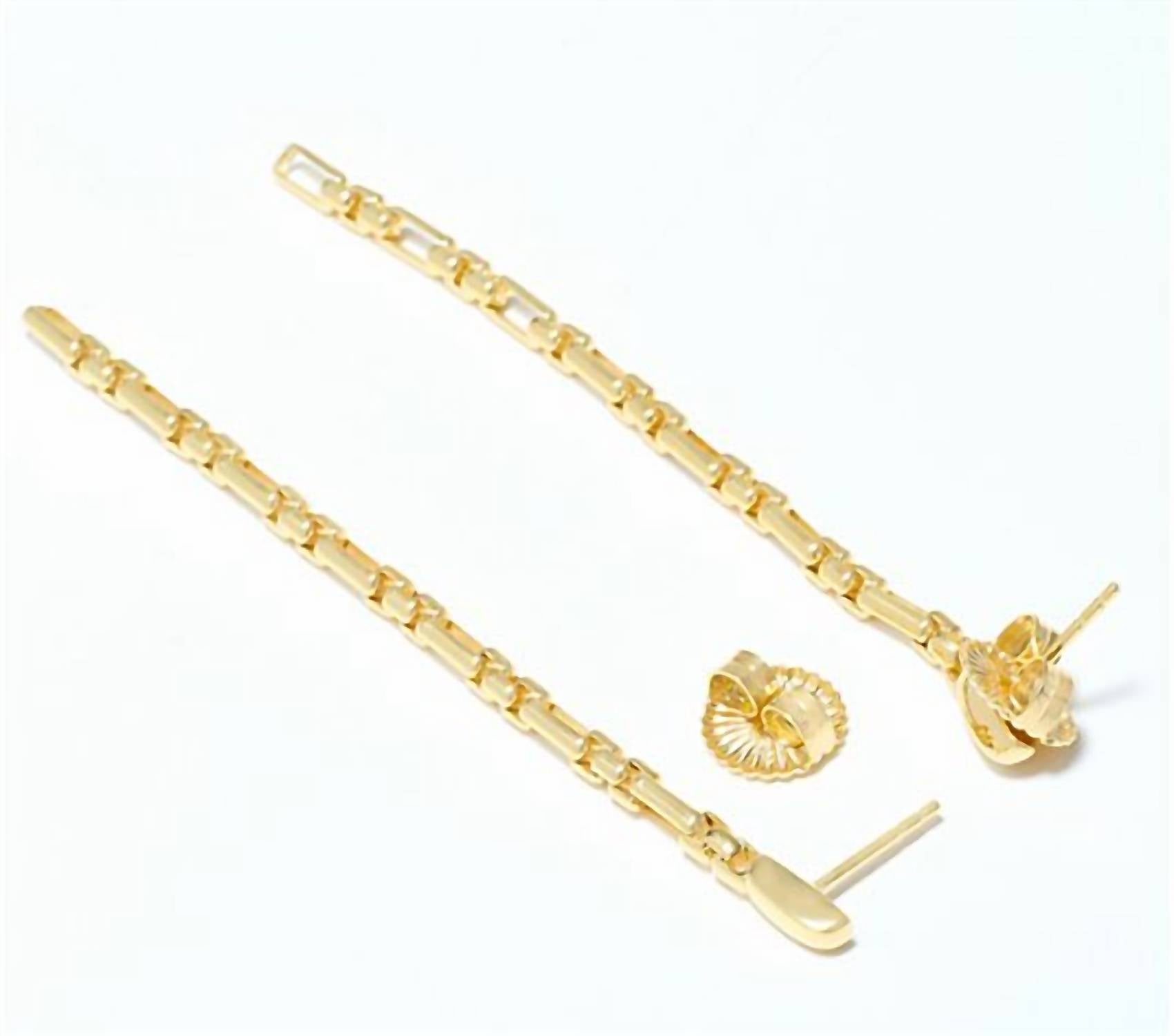 Christian James By Scott Grimes - Luciano 3" Chain Earrings