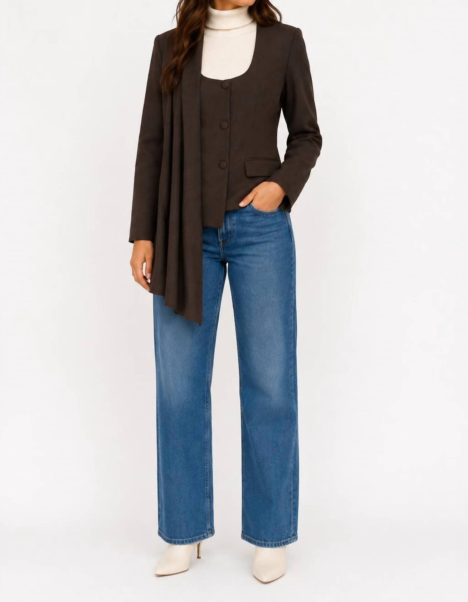 Line And Dot - Nimah Scarf Blazer