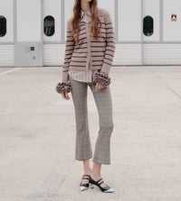 THEO the Label Eudora Sequined Pant in koffee bean - women's pants
