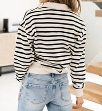 Ampersand Ave - Stripe Zip Sweater