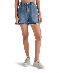 STEVE MADDEN Lunetta Shorts in med blue denim - women's shorts