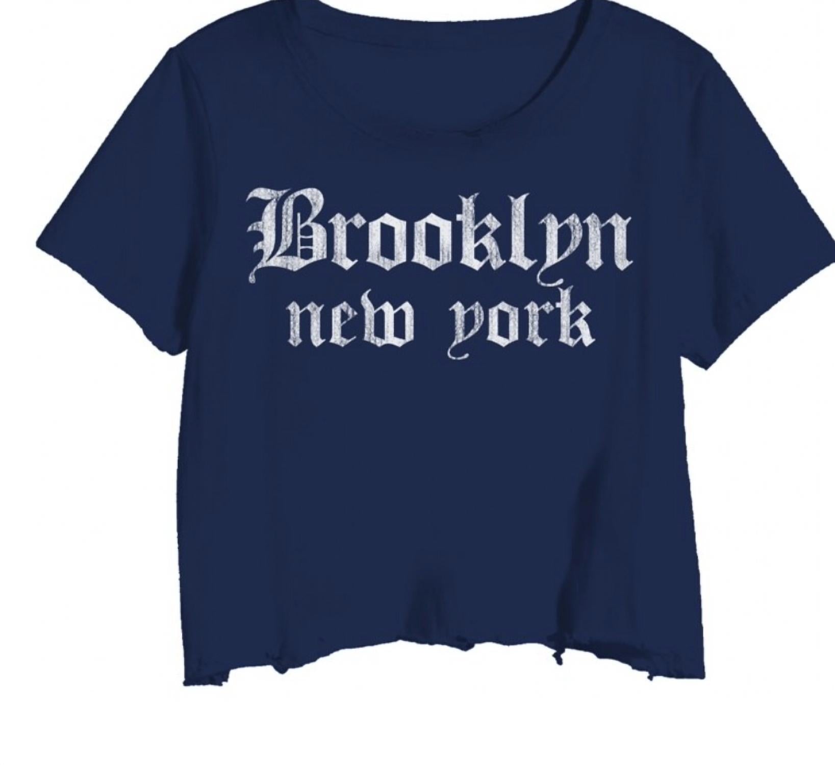 Prince Peter - Women's Brooklyn Old English Cropped Tee