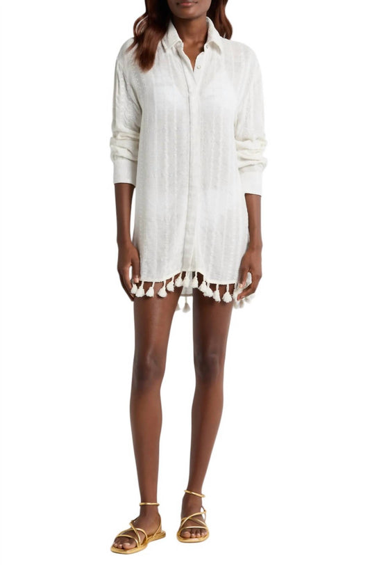Ramy Brook - Roman Coverup Button Down Top