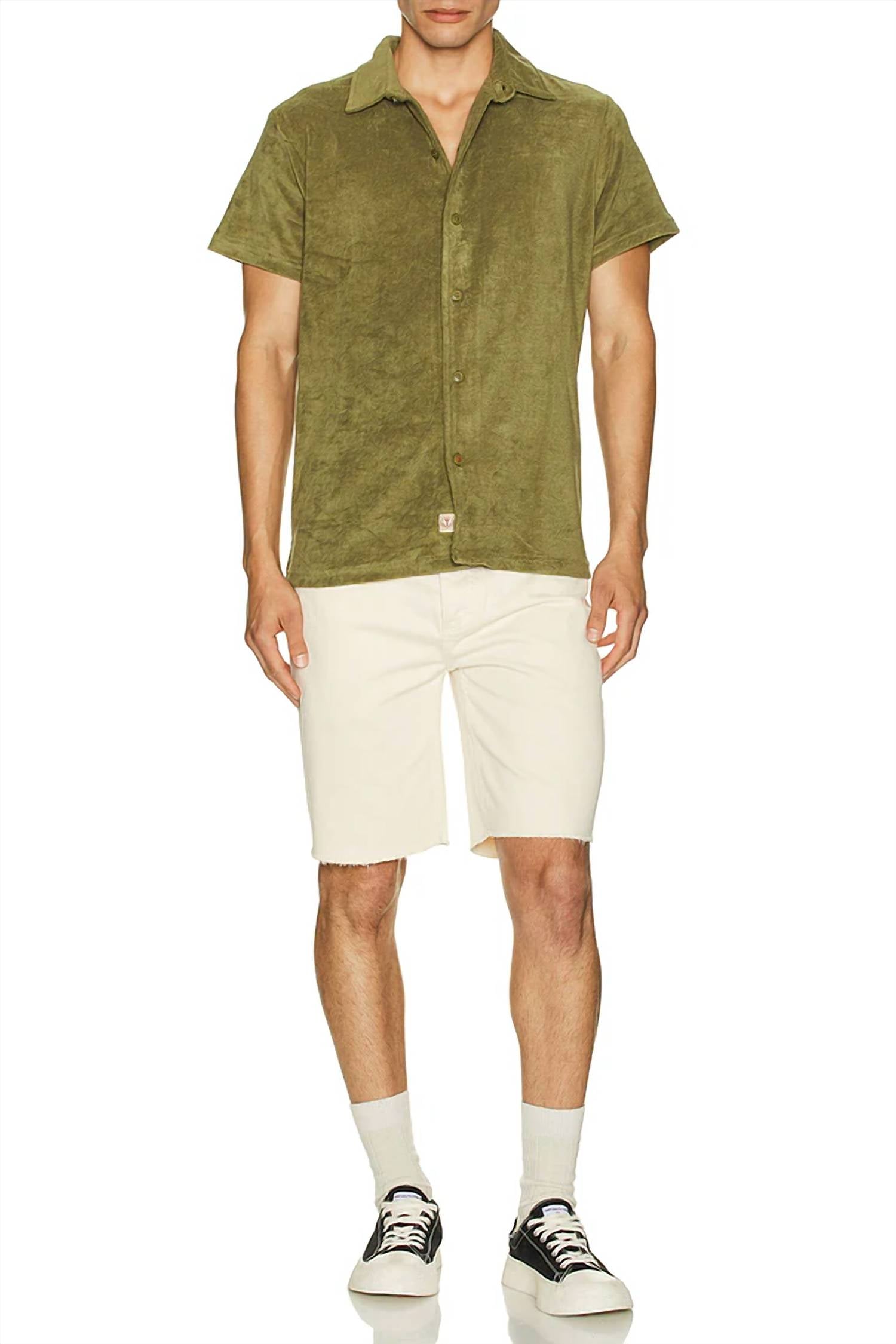 Iron & Resin - Terry Cloth Button-up Shirt