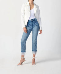 Joseph Ribkoff - Studded Faux Suede Jacket