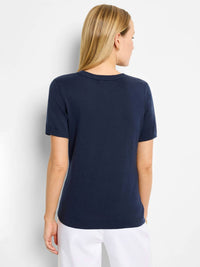 Nic + Zoe - Easy Scoop Neck Sweater Tee