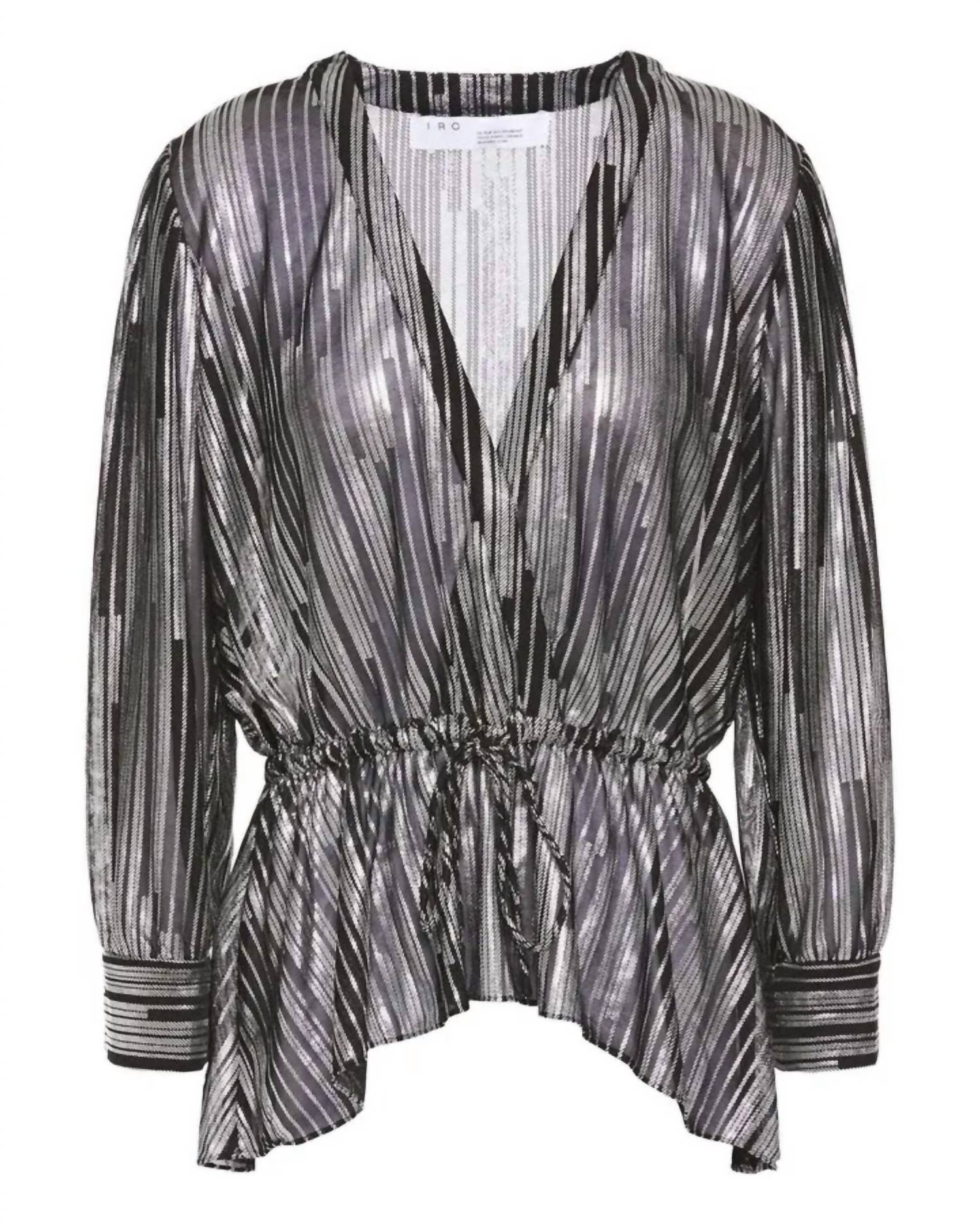 Iro - Darla Metallic Printed Jersey Blouse