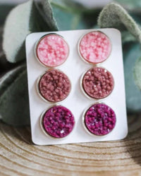 Urban Gemms - Women's Druzy Earring Set