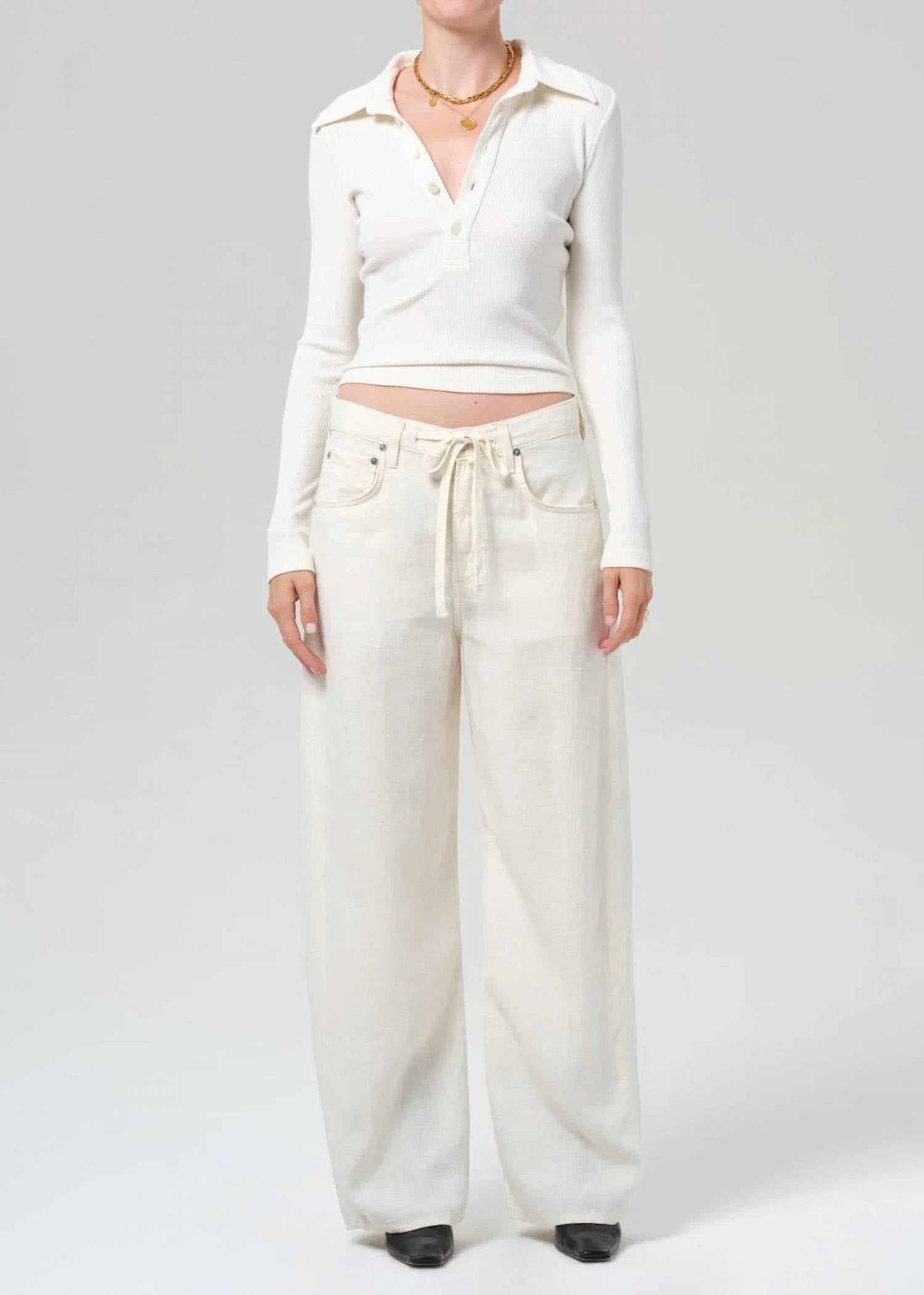 Citizens Of Humanity - Brynn Drawstring Linen Trouser