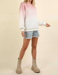Very J - Ombre Sherpa Pullover