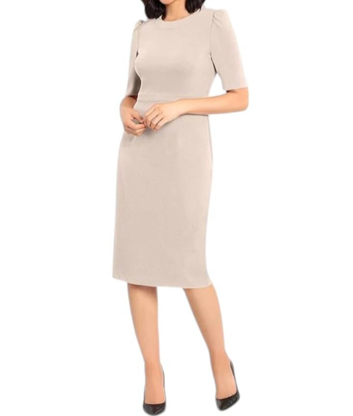 Donna Morgan - Short Sleeve Sheath Dress