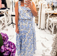 Mable - Skies Over Savannah Floral Skirt Set